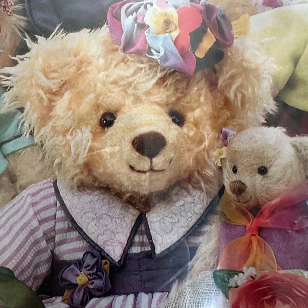 Vintage Wrapping Paper Hallmark Multicolor Teddy Bear Gift Wrap. New in Package